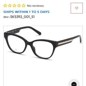 Swarovski Black Glasses
